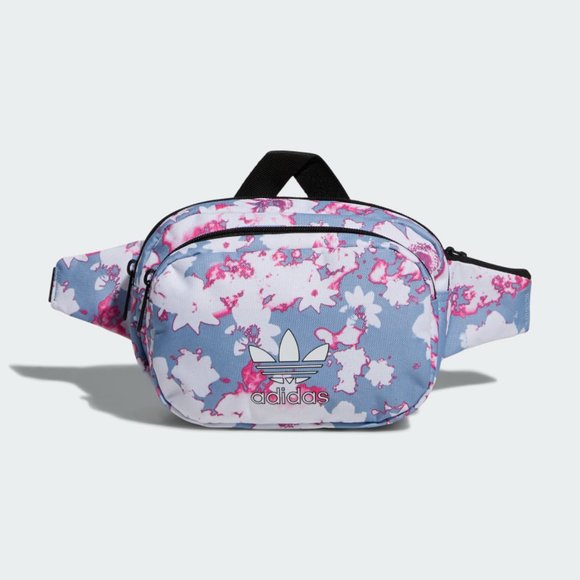 adidas Handbags - Adidas Sport Waist Pack Light Blue Pink Floral